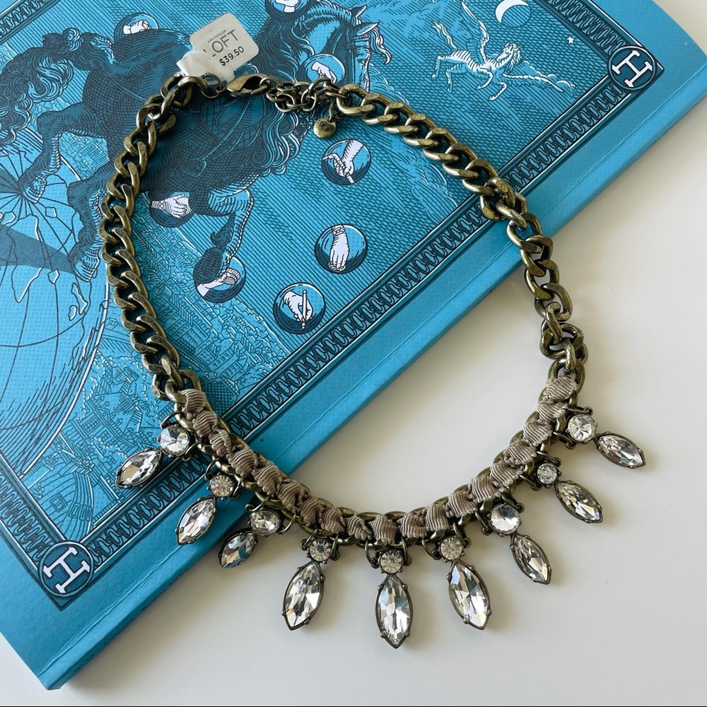 NWT Loft rhinestone‎ necklace